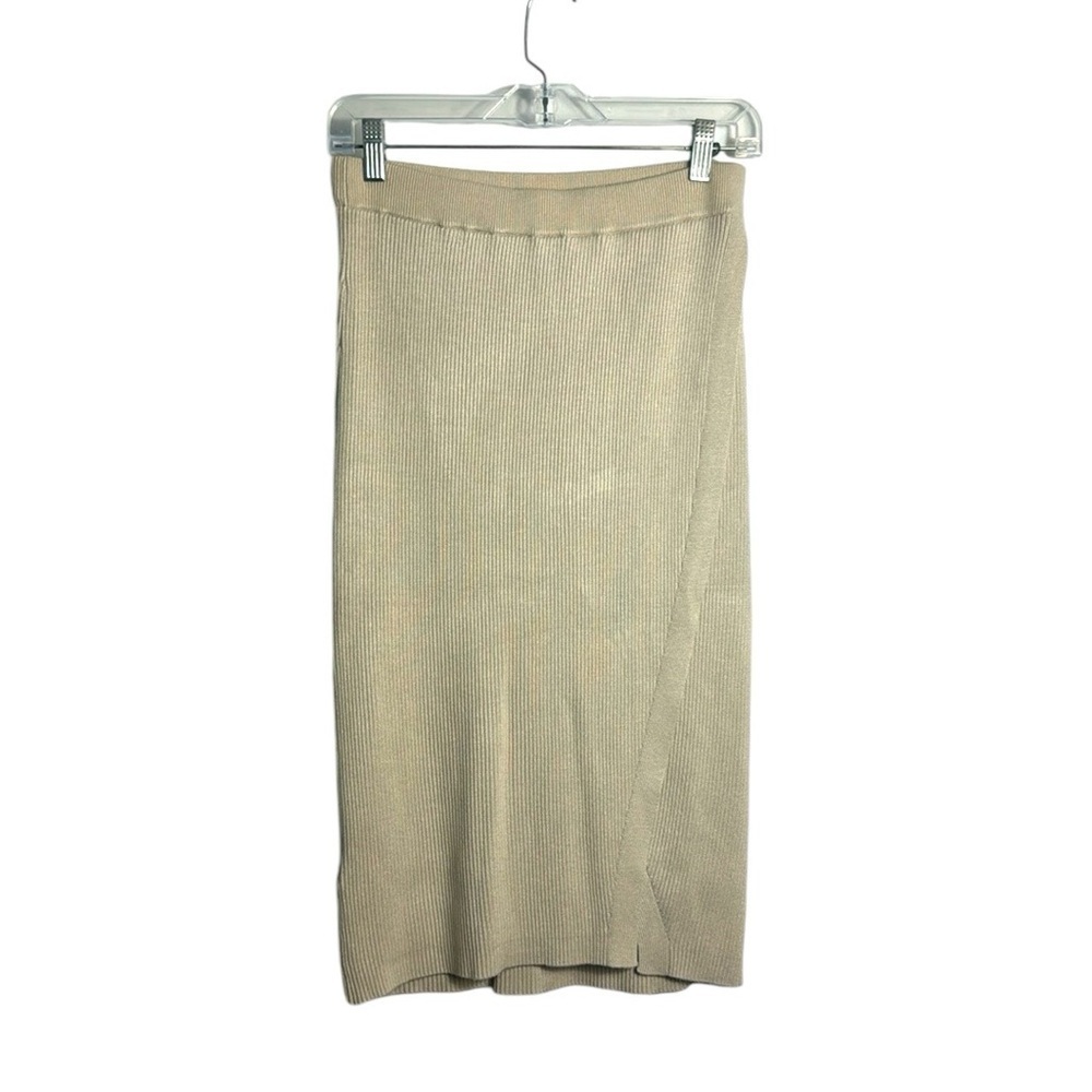 NWT Abercrombie & Fitch A&F Wrapped Ribbed Stretch Knit Sweater‎ Midi Skirt Slit